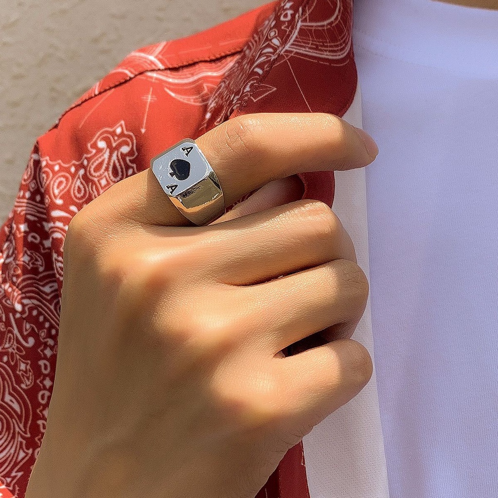 7 Pcs Cincin Kepribadian Tidak Teratur Bahan Alloy Warna-Warni Gaya Punk Hip-Hop Korea Untuk Pria