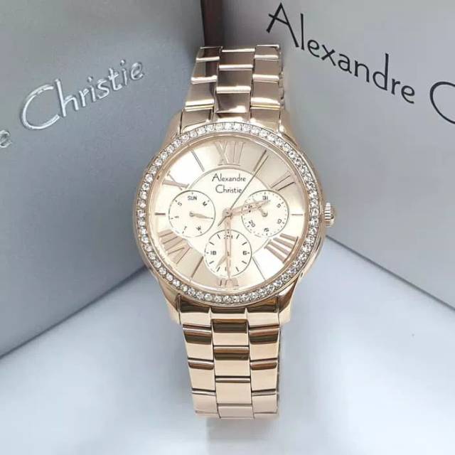 JAM TANGAN CEWEK / WANITA ALEXANDRE CHRISTIE AC 2642 ROSEGOLD
