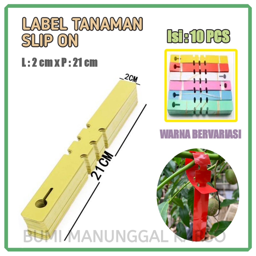 

Label Tanaman Slip On Isi 10 Pcs