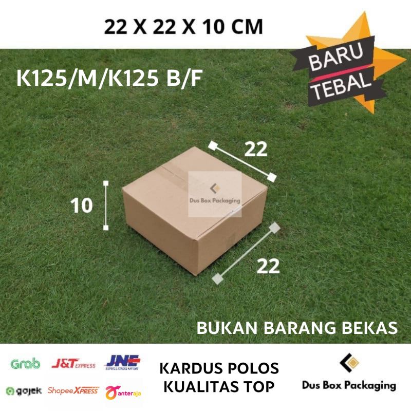 

Kardus box karton 22X22X10 cm kotak packing