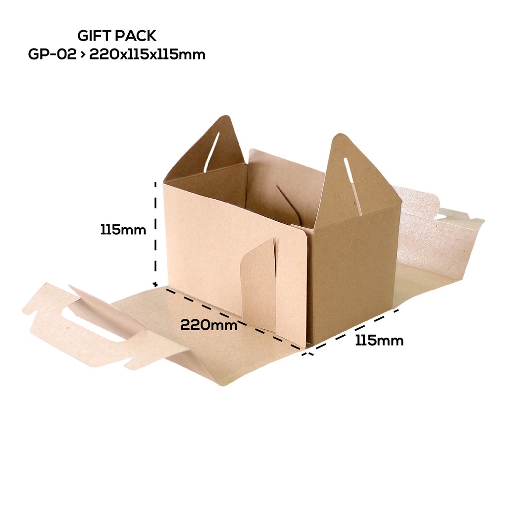 Gift Pack Handle Box Hampers Box Kue Kering (GP2K4-22X11.5X11.4 Cm)