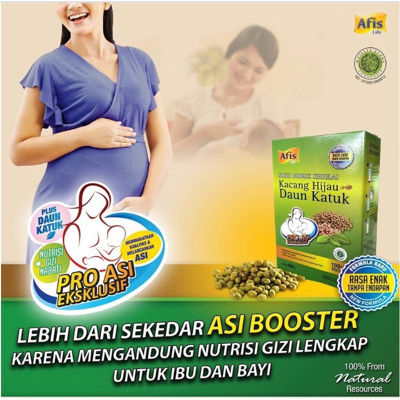 AFIS Life Susu Bubuk Kedelai Kacang Hijau Daun Katuk Original Chocolate Banana Pelancar Asi Booster / Susu Pengental ASI / AFIS BANDUNG