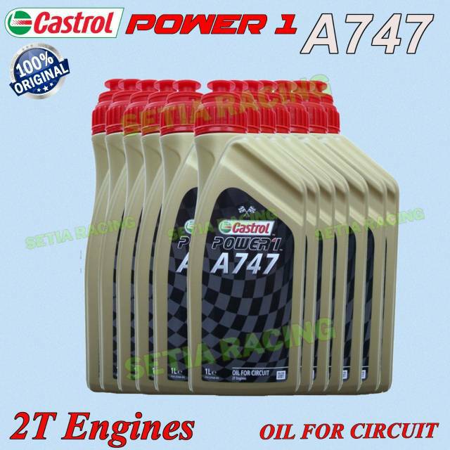 Oli oil castrol power 1 A747 A 747 oli samping 2T 2 T siap kirim se indonesia