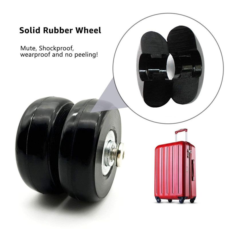 2pcs/set Roda Koper Pengganti 40 45 50mm*18mm Karet Replacement Luggage Wheel