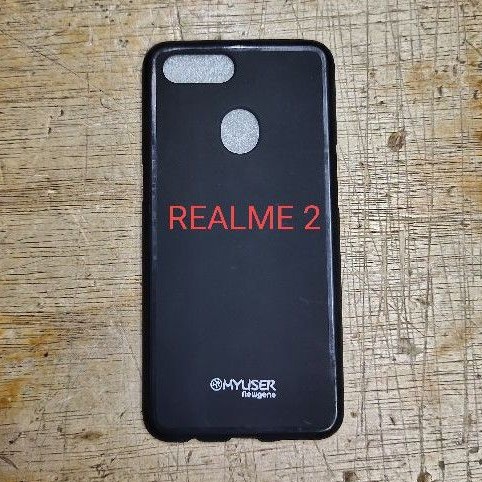 karet REALME 2 softcase REALME 2 silikon karet hitam myuser