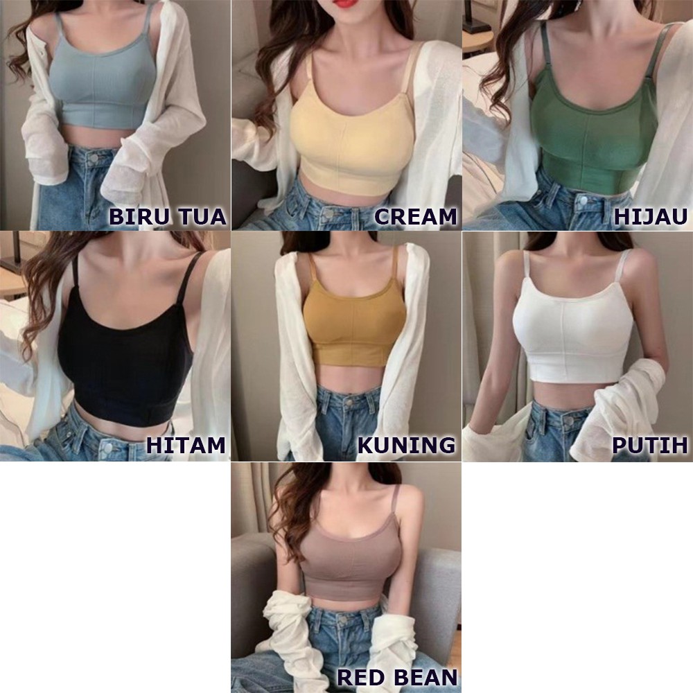 GO! BR013 Bh Bra Sport Wanita tanpa kawat Model Seamless Pakaian Dalam Olahraga Wanita