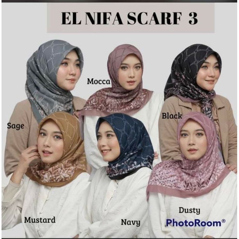 segiempat motif - elnifa scarf 3