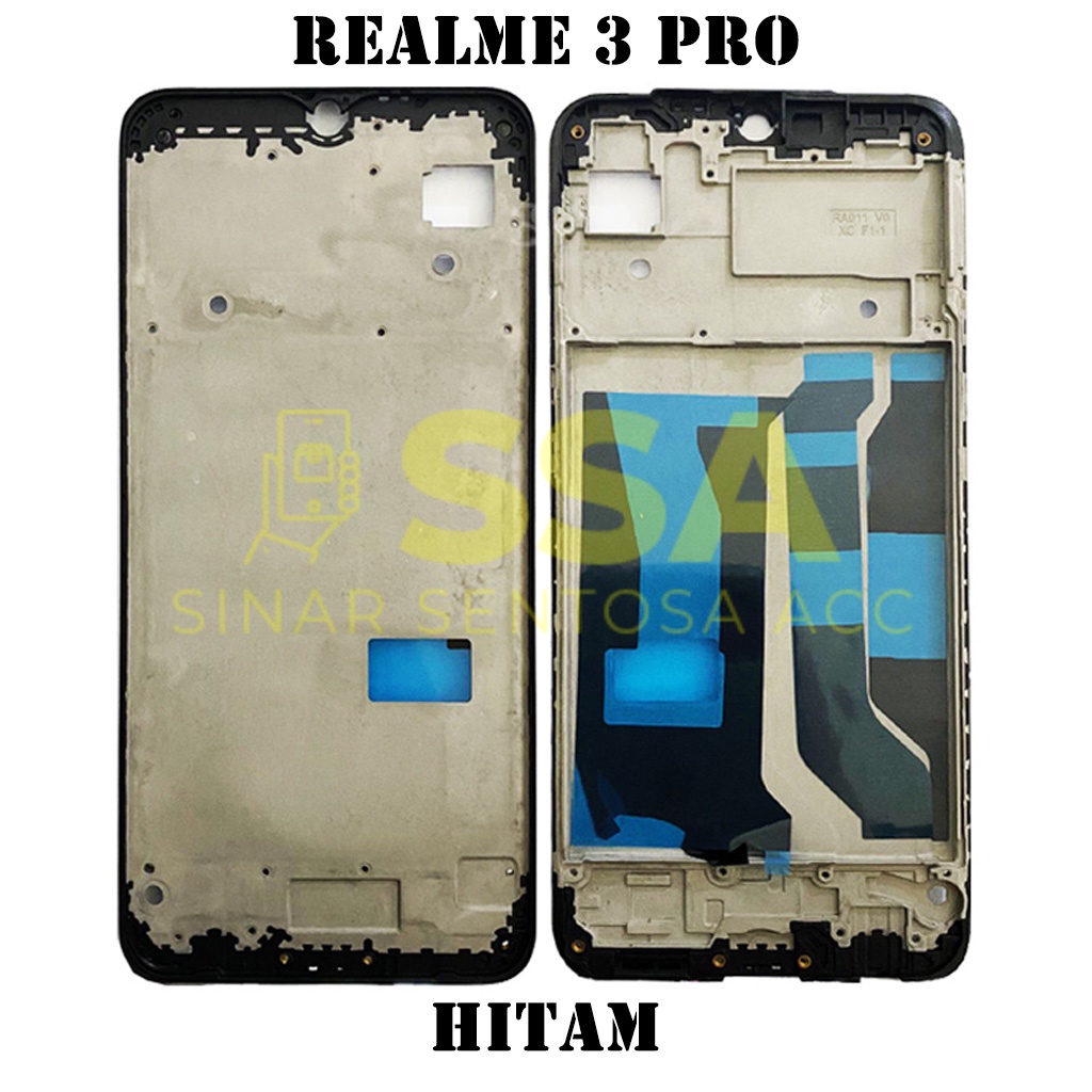 Tulang Tengah Middle Frame LCD Realme 3 Pro Original 100% Tulang Casing Bezel Bezzel Bazel Handphone HP Ori Original Awet Murah Realme3 Plus