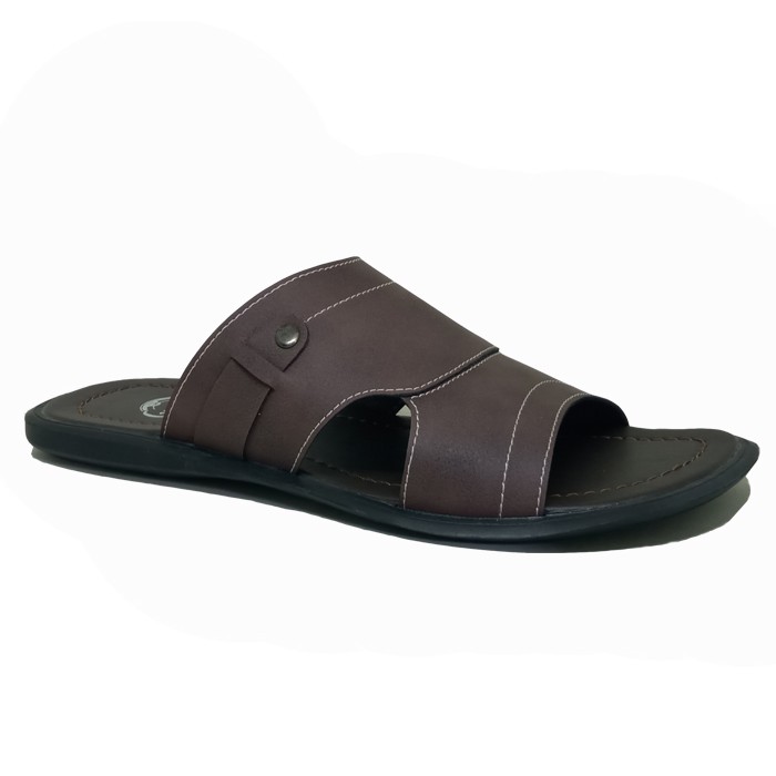 sandal pria slide kulit slipper MLZ-05 sendal cowok laki2 ukuran besar-jumbo-big size ORIGINAL