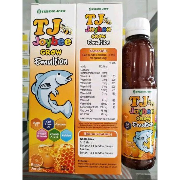 Madu TJ Joybee Grow Emulsion 200ml