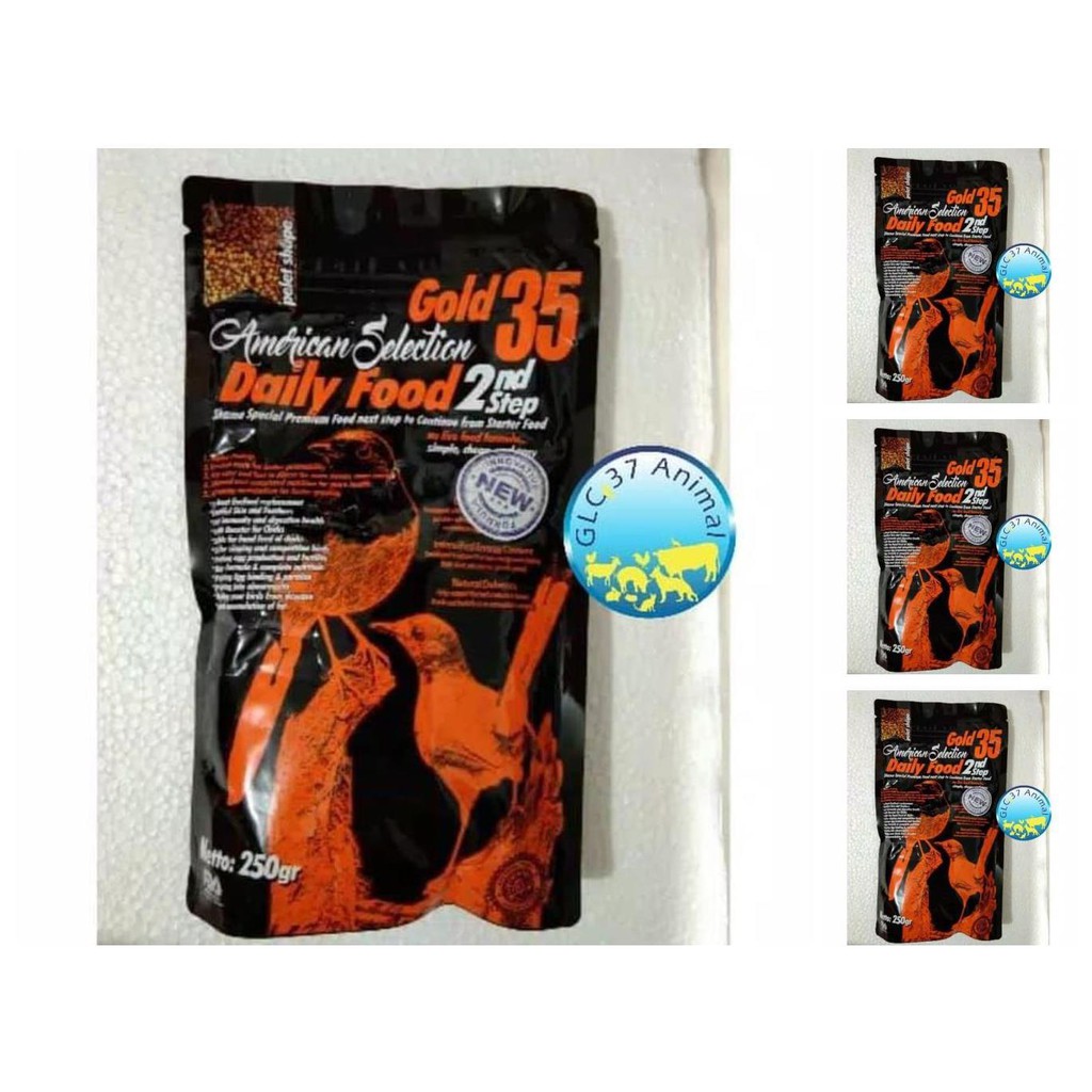 ams step 2 american selection 250 pakan pur voer harian burung murai