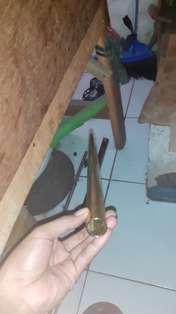 Pipa Kuningan Diameter 25mm Tebal 2mm Panjang 75 Cm