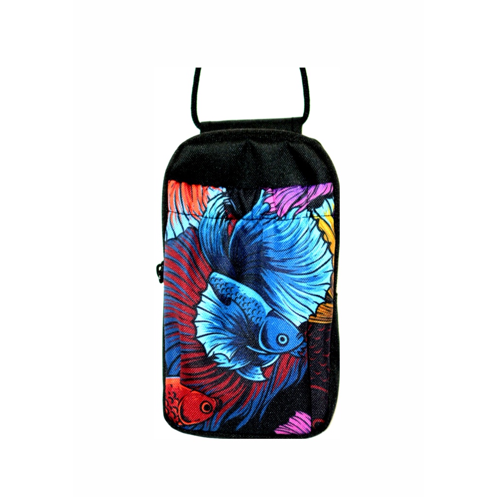 Sling Phone Pouch Wallet // Hanging Wallet Motif // Card Holder Dompet Kartu Pria Wanita // Sling Bag Mini By KALI