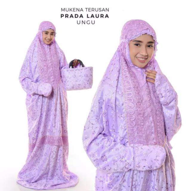 MUKENA TELEKUNG RUKUH TERUSAN HANTARAN MAHAR PRADA LAURAA GROSIR SUPPLIER TASIKMALAYA MURAH TERMURAH