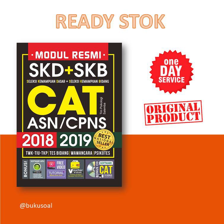 Buku Tes Cpns Modul Resmi Skd Skb Cat Asn Cpns Shopee Indonesia