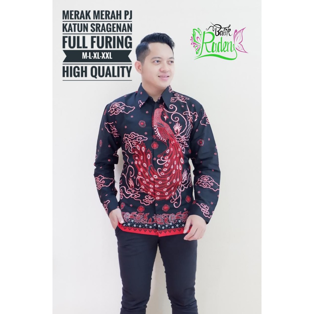 MERAK MERAH RADEN BATIKSOLOAMANAH KEMEJA BATIK PRIA SOLO LENGAN PANJANG LAPIS FURING ATASAN BATIK PREMIUM MODERN SUMISIK PUSPO GAGAH MACAN NISWARA SOGAN KAWUNG ROGO SEJAGAD SIDOMUKTI SOGAN KEMBANG BIRU DWI MUKTI ARISWARA PUTIH MERAK PUTIH SM UKAIL FLORIST