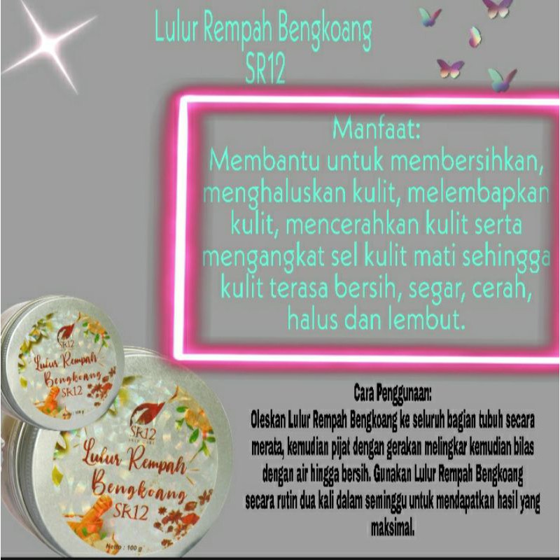 LULUR BENGKOANG SR12/SPA/LULUR TUBUH SR12