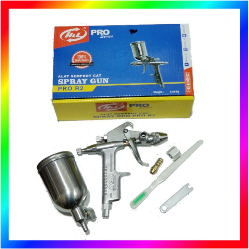 SPRAY GUN CAT HNL R2 H&amp;L PRO TABUNG ATAS