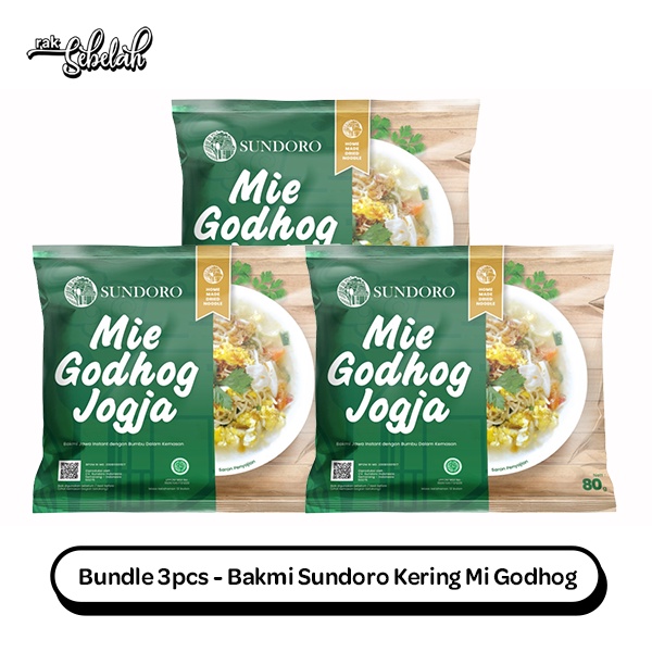 

Bundle 3pcs - Bakmi Sundoro Kering - Mie Godhog | Mi Instan