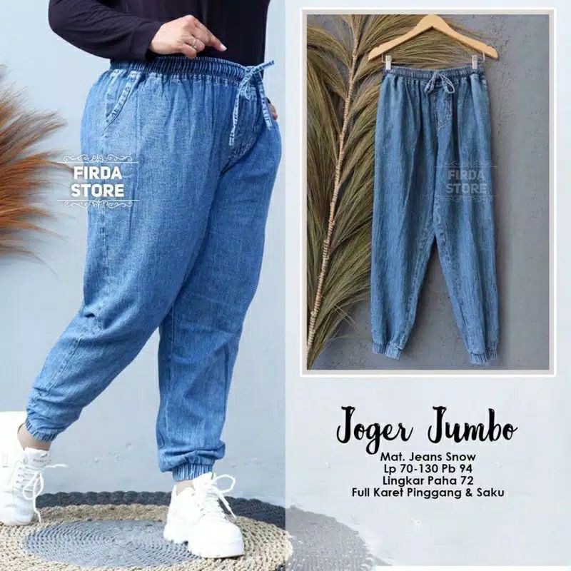 MUAT BB 110●●JOGGER JEANS WANITA JUMBO BANGET