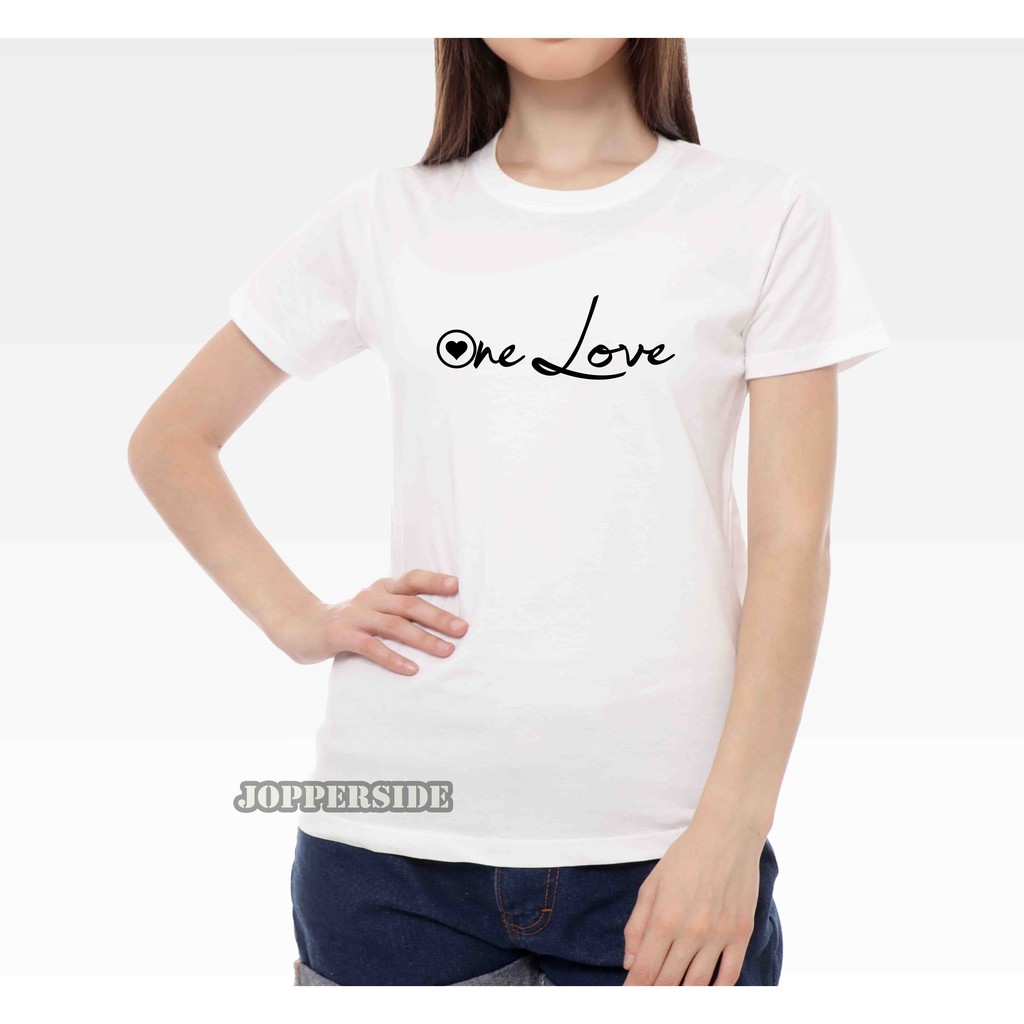 JOPPERSIDE T SHIRT KAOS DISTRO WANITA PEREMPUAN CEWEK SLIMFIT ORIGINAL PREMIUM ONE LOVE TW2