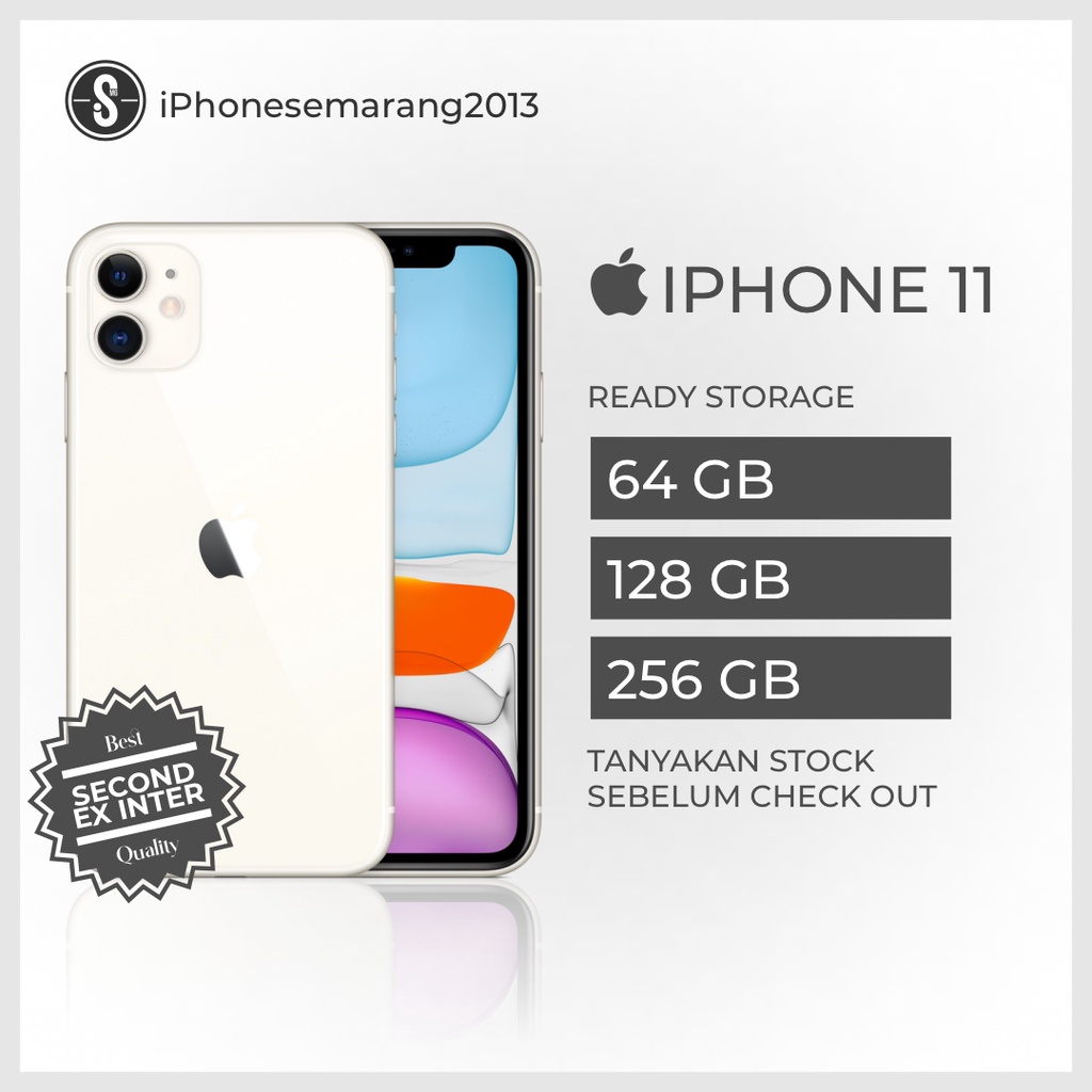 PROMOOO IPHONE 11 64GB/128GB SECOND ORIGINAL FULLSET MULUS BERGARANSI
