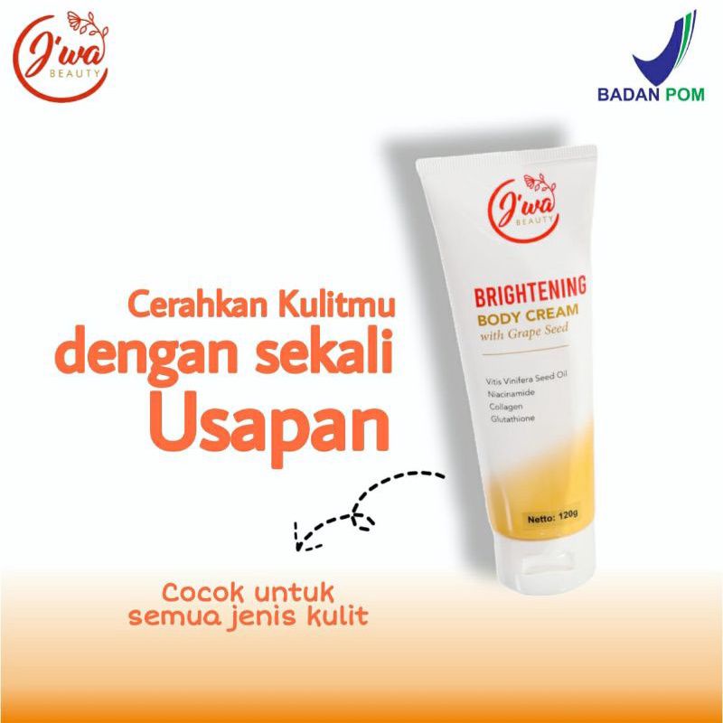(COD) Pemutih badan Body cream Jiwa Beauty