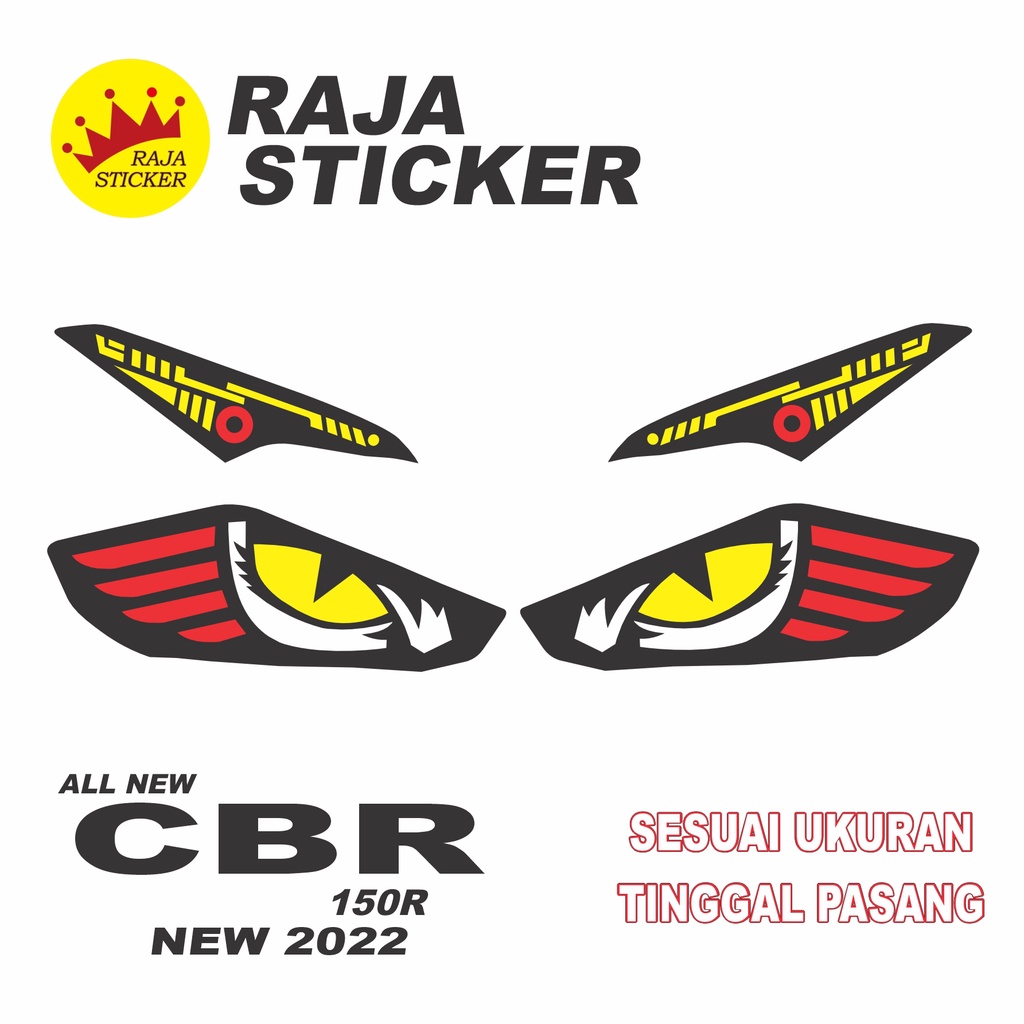 STIKER LAMPU CBR 150R TAHUN 2022