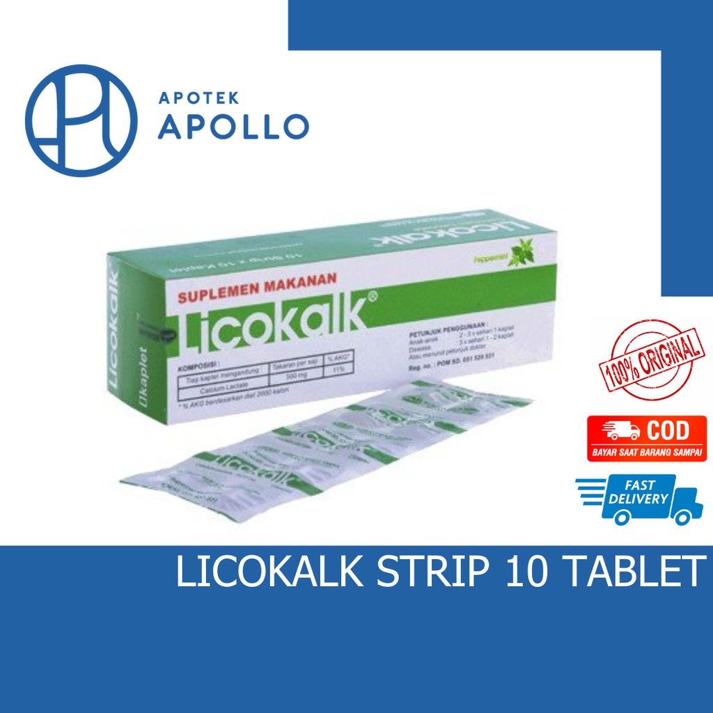 LICOKALK STRIP 10 TABLET