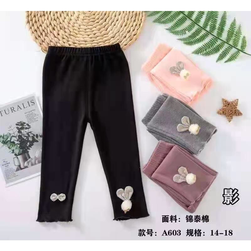 legging anak perempuan import usia 3-7tahun