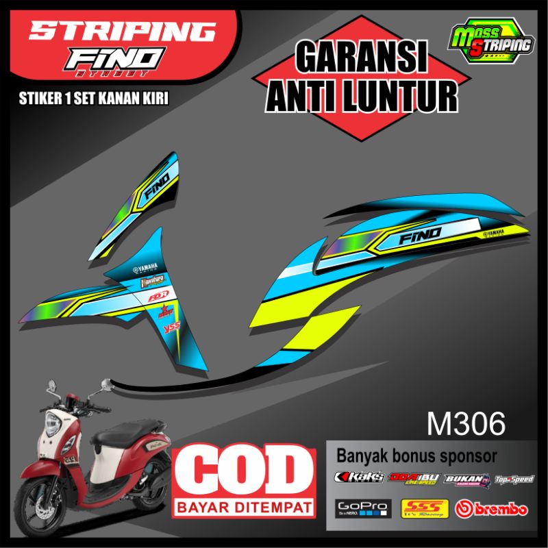 Striping List Variasi Yamaha Fino 125 Grande Premium Setriping Stiker Fino 125 Grande