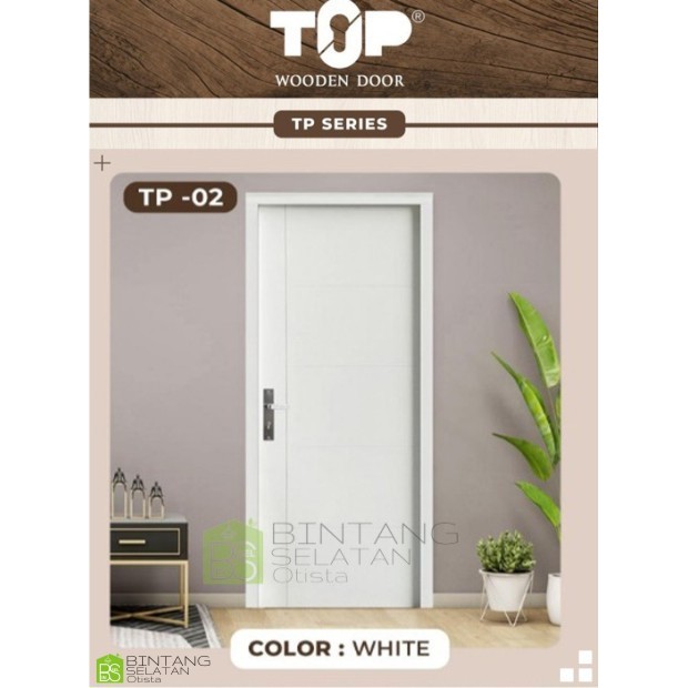 KODAI DOOR PINTU HDF WOODEN DOOR KODAI TP SERIES PUTIH MINIMALIS