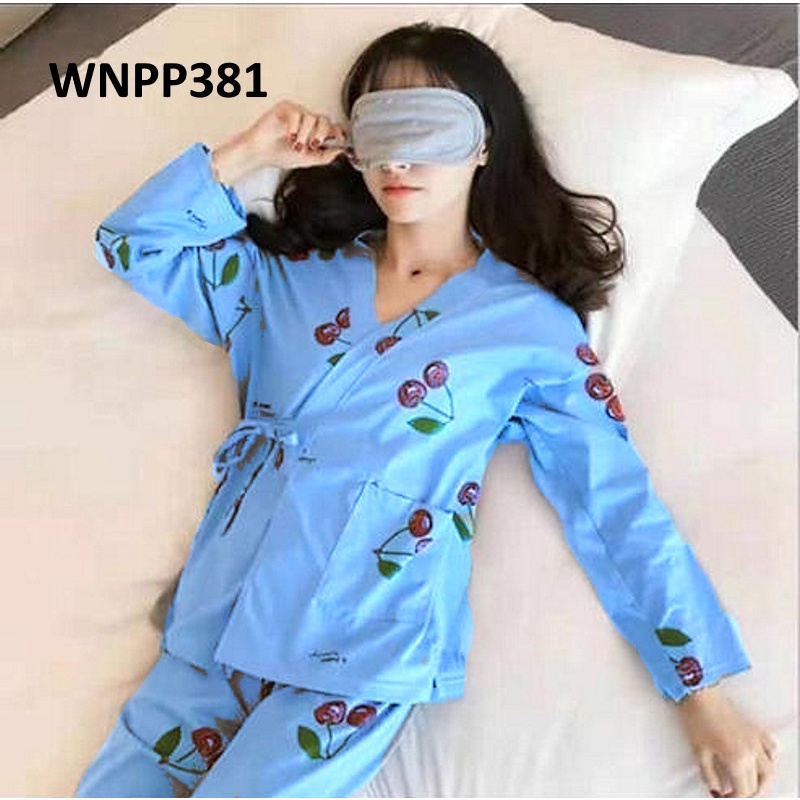 Baju Tidur Wanita Piyama Wanita Impor - Model Kimono Celana Panjang