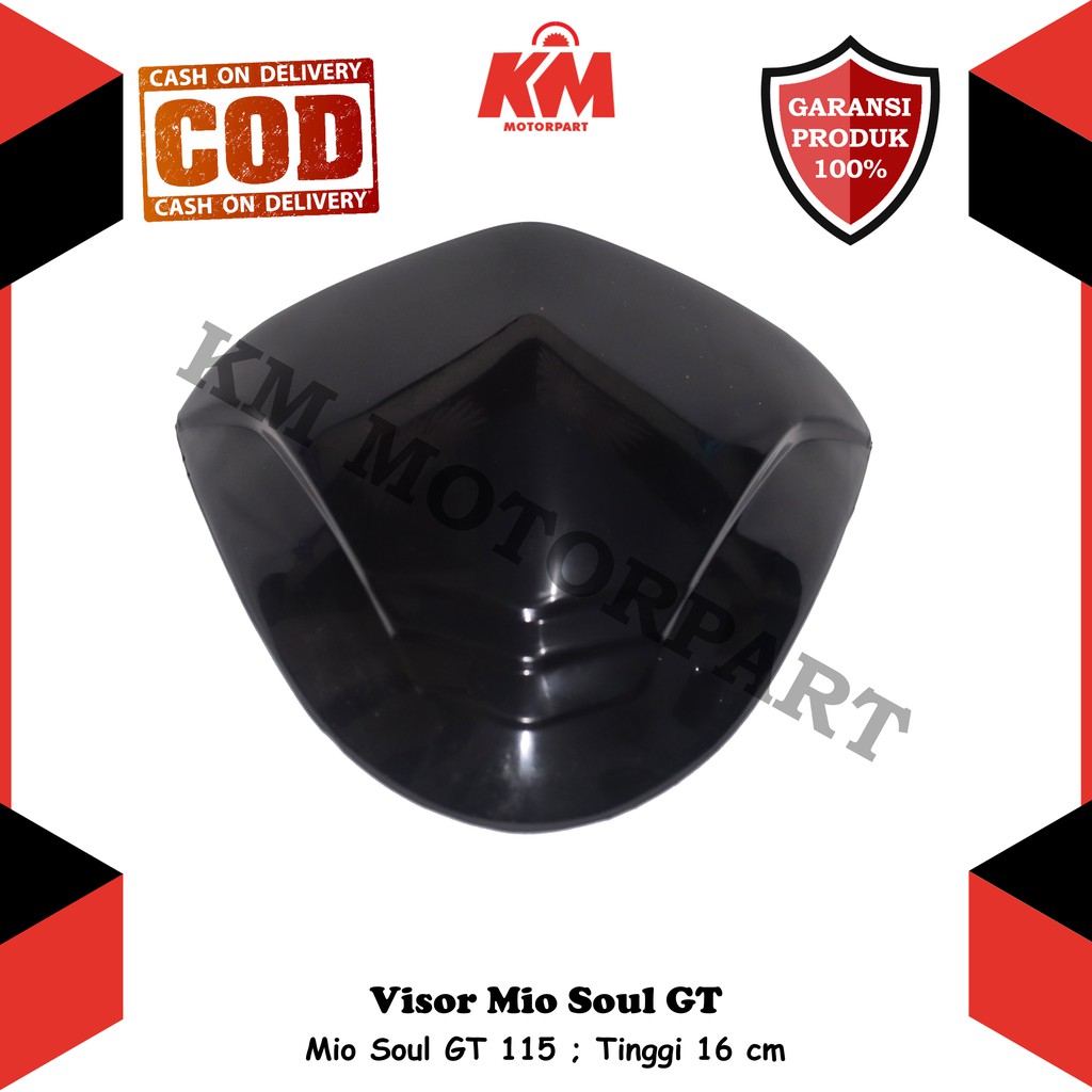 Visor Windshield Motor Yamaha Mio Soul GT 115 Hitam Variasi Mio Soul Gt