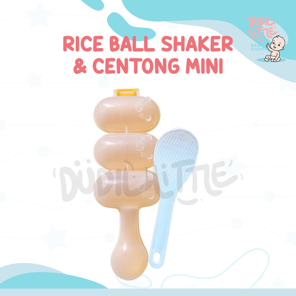 Rice shaker cetakan nasi bola untuk anak 3 grid anti lengket