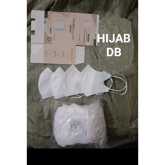 Masker Duckbill motif/warna dewasa hijab/earloop isi 50 pcs