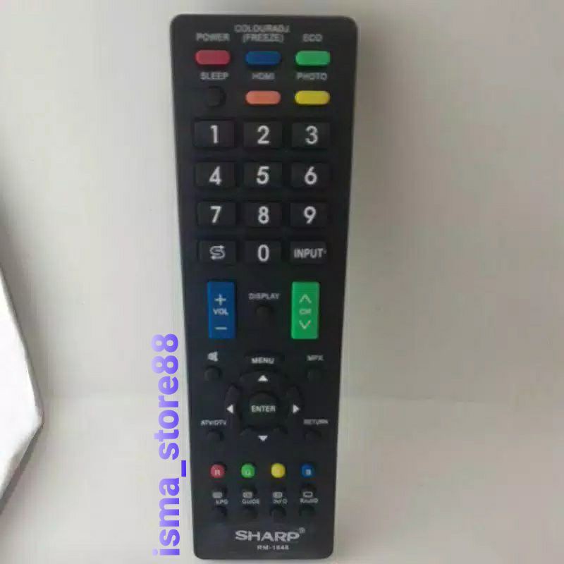 REMOT TV SHARP AQUOS LCD LED RM-1848 TANPA SETTING