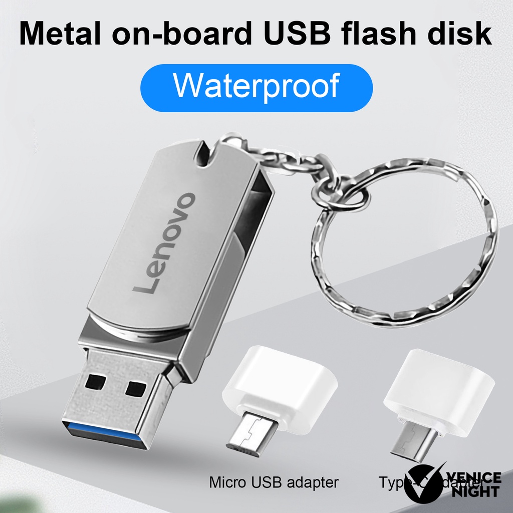 LENOVO (SF) Flashdisk Usb 3.0 High Speed 128GB 256GB 512GB 1TB 2TB Anti Air Untuk Komputer