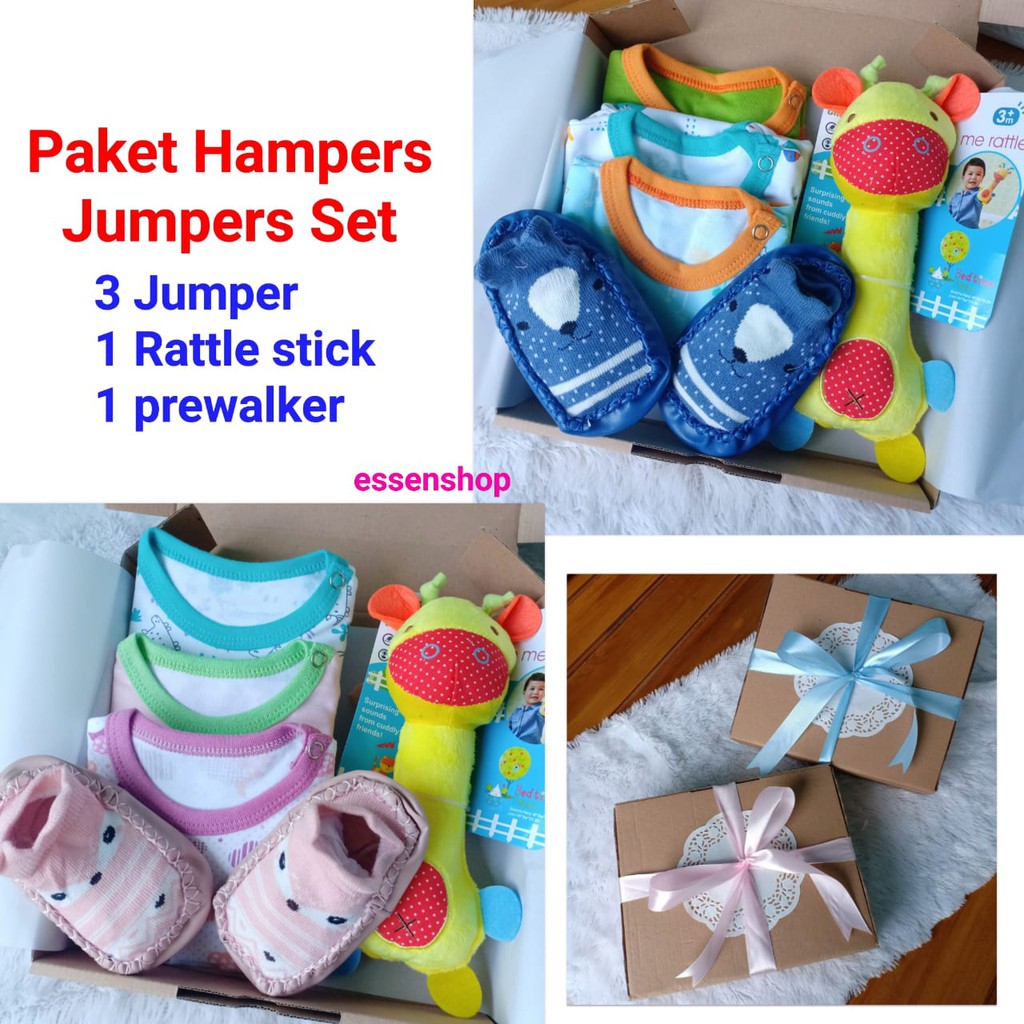 HAMPERS KADO BAYI Set Jumper baju Bayi boy girl