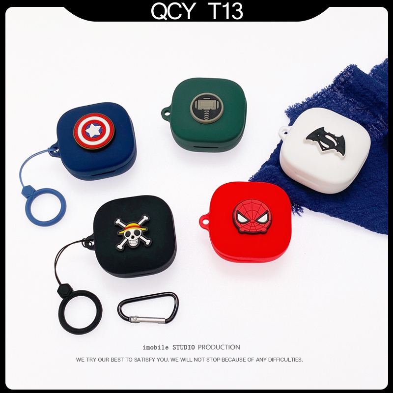 Qcy T13 Casing Pelindung Kotak Charger earphone qcyt13 Motif Marvel Batman