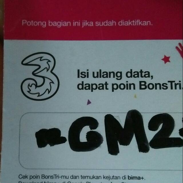 Voucher tri 2gb+2gb