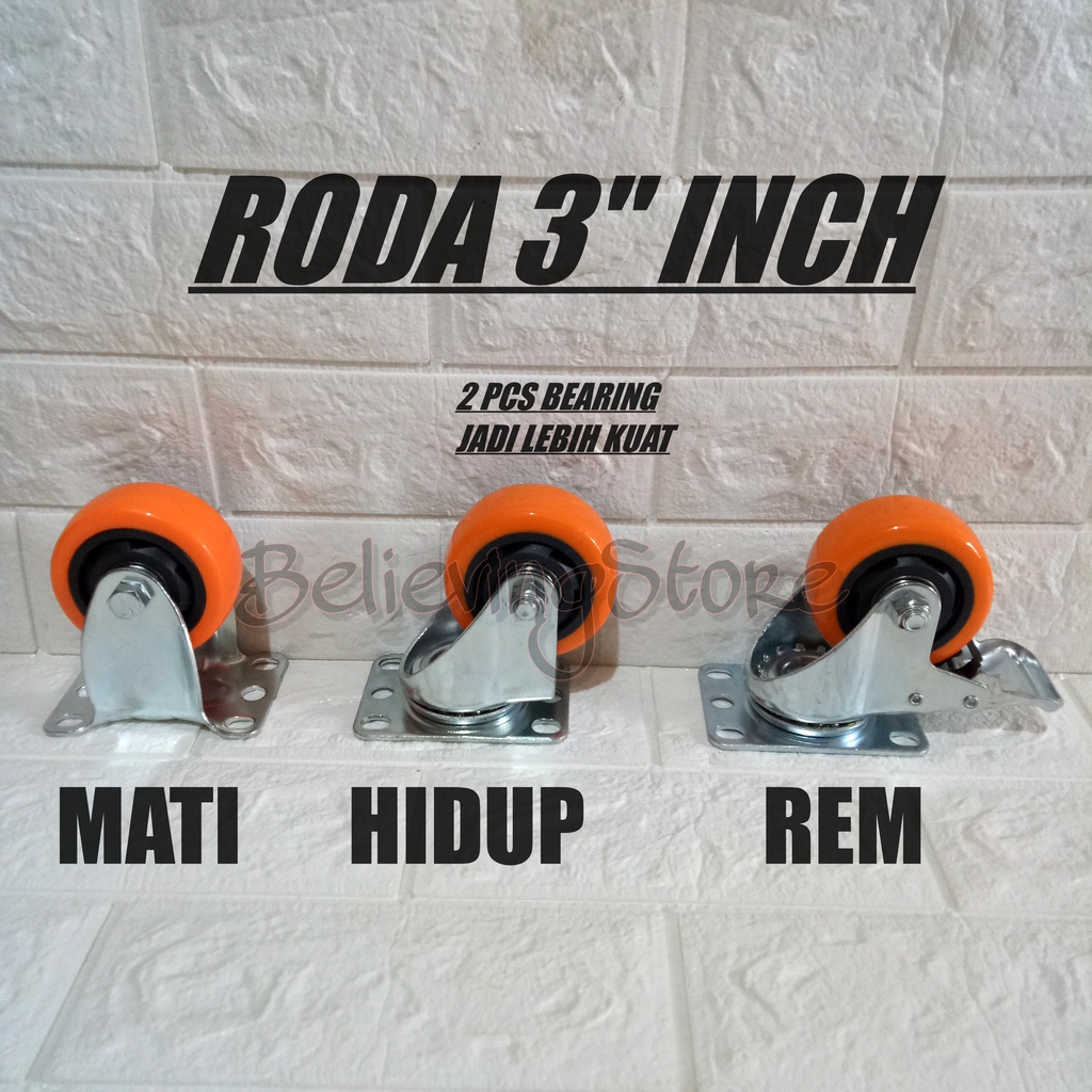 Roda 3" inch / Roda 3" inch