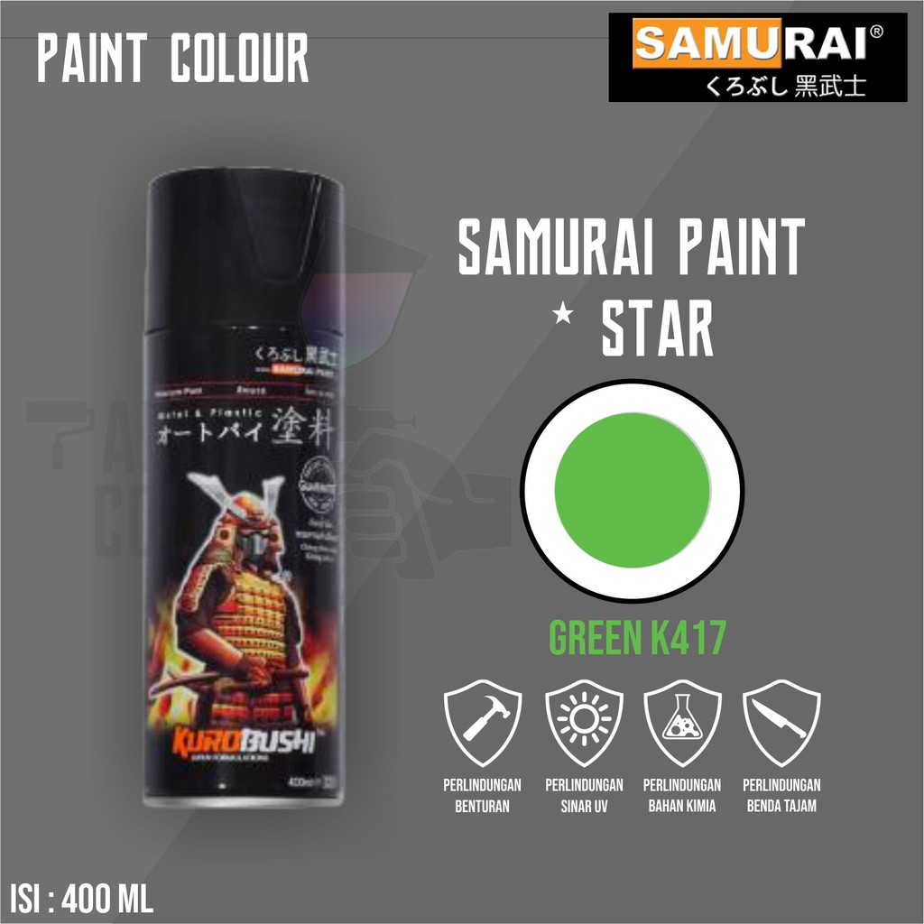 Samurai Paint K417* Green Cat Semprot/Pylox Motor/Helm/Gundam