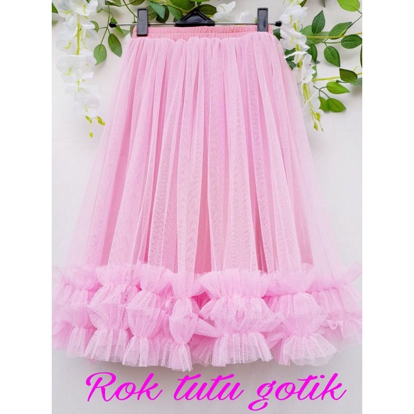 ROK TUTU GOTIK/ROK TUTU REMPEL/ROK TUTU ANAK USIA 4-12TAHUN