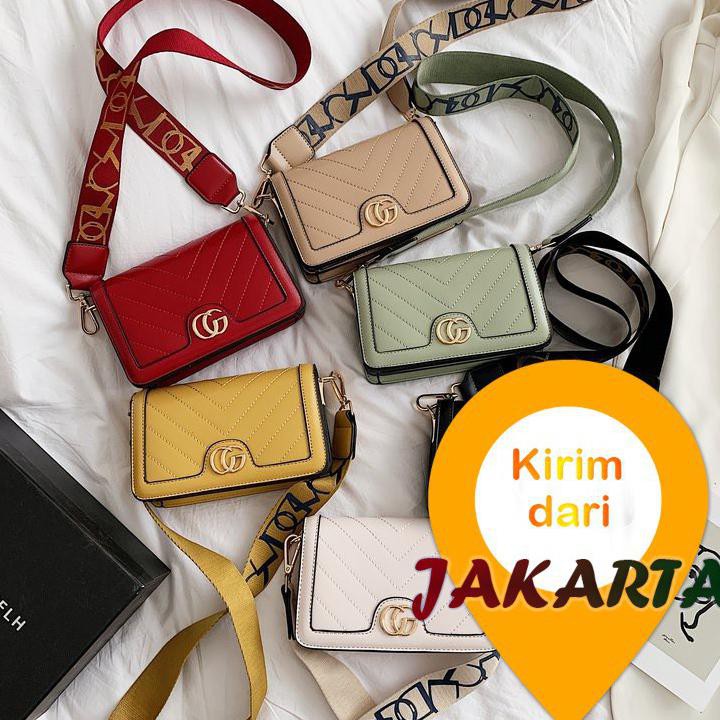 TAS IMPORT FASHION SELEMPANG WANITA 3475 DAPAT 2TALI