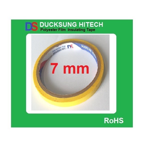 

Ducksung Hitech 7 mm yellow Polyester Film Insulating Tape