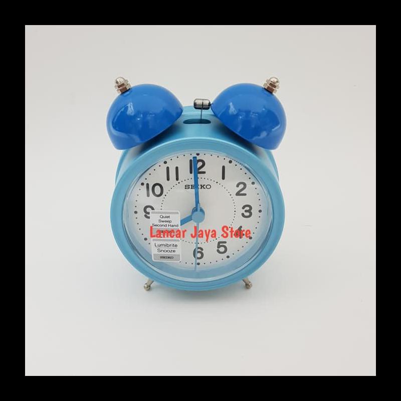 READY STOK SEIKO ALARM CLOCK QHK035R / JAM WEKER LONCENG QHK035 MERAH DEKORASI TERLARIS DAN MURAH