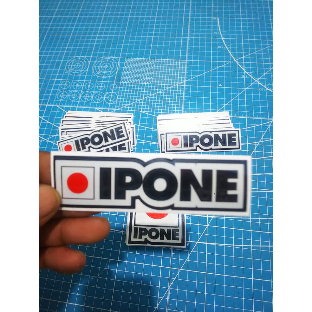 STICKER IPONE CUTTING stiker ipone (A2) stiker sponsor stiker motor