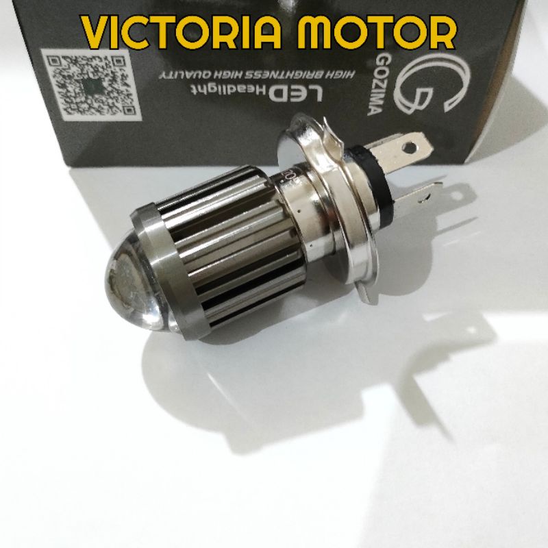 ( GOZIMA) Bolam H4 Terang Bohlam Lampu H4 Projector Vixion R15 MX king Scoopy fi /Lampu LED motor Laser Putih-kuning / Alya mobil Suzuki