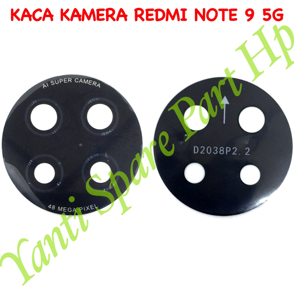 Kaca Kamera Xiaomi Redmi Note 9 5G Original Terlaris New